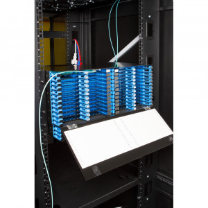 19" Enclosure for 48 MPO high-density cassettes, 4U, black